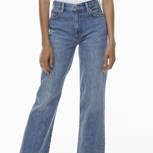 Denim Forum The Farrah Hi-Rise Wide Jean